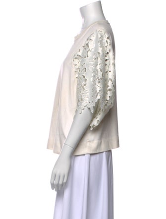 See by Chloé Crew Neck Three-Quarter Sleeve Top