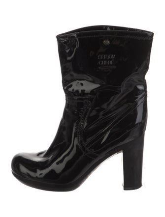 See by Chloé Patent Leather Rain Boots