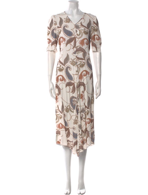 See by Chloé Floral Print Midi Length Dress