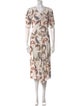 See by Chloé Floral Print Midi Length Dress