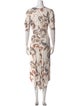 See by Chloé Floral Print Midi Length Dress