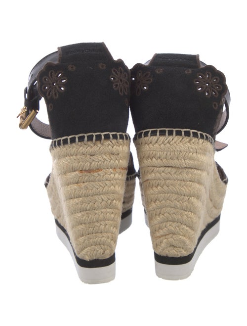 See by Chloé Suede Colorblock Pattern Espadrilles