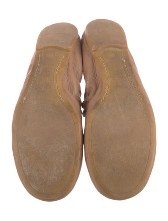 See by Chloé Leather Scalloped Accent Ballet Flats
