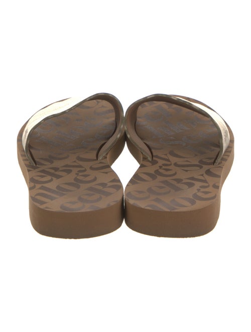 See by Chloé Leather Printed Slides