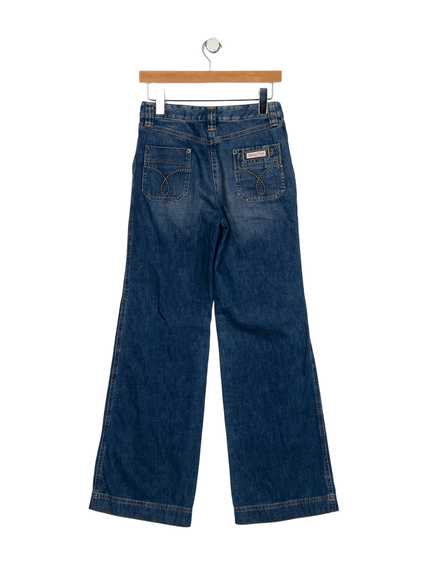 See by Chloé Mid-Rise Wide Leg Jeans