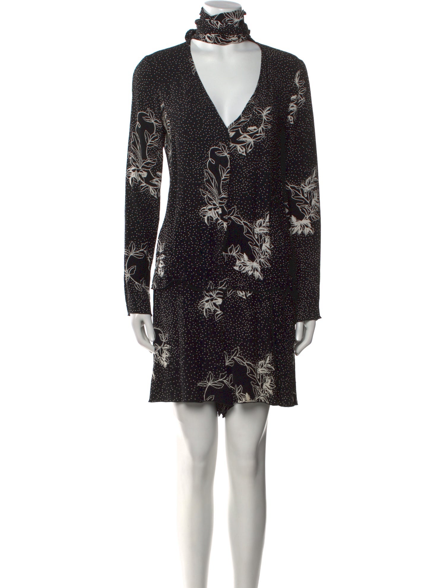 See by Chloé Polka Dot Print Turtleneck Romper