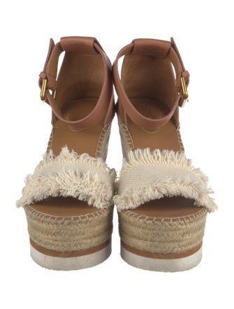 See by Chloé Leather Leather Trim Embellishment Espadrilles