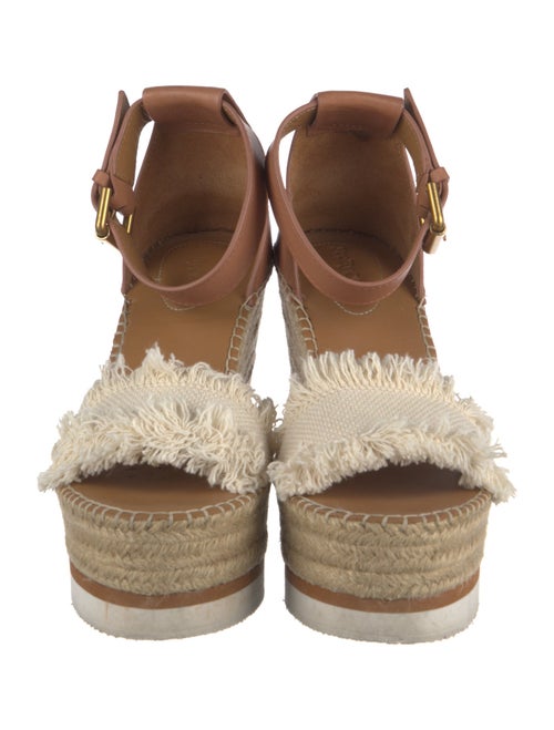 See by Chloé Leather Leather Trim Embellishment Espadrilles