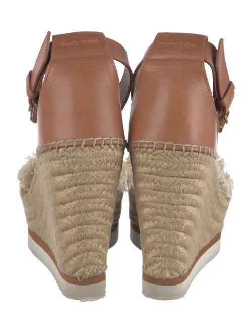 See by Chloé Leather Leather Trim Embellishment Espadrilles