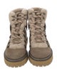 See by Chloé Suede Colorblock Pattern Hiking Boots