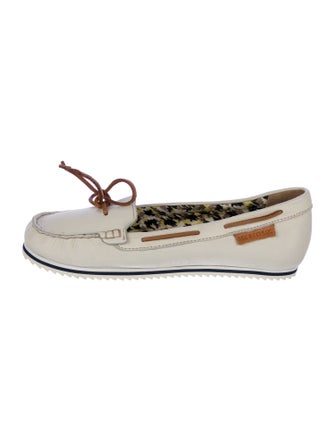 See by Chloé Leather Colorblock Pattern Moccasins
