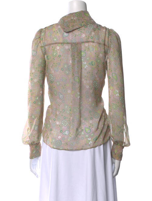 See by Chloé Floral Print Mock Neck Blouse