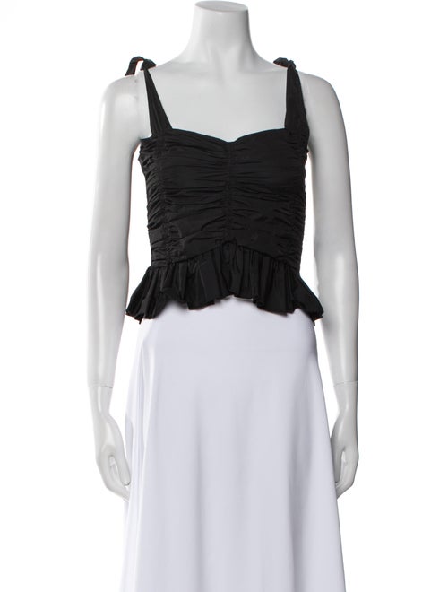 See by Chloé Square Neckline Sleeveless Crop Top
