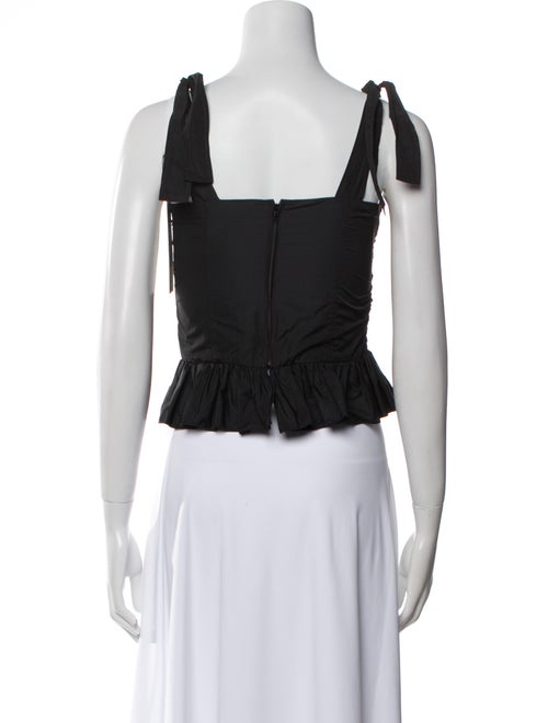 See by Chloé Square Neckline Sleeveless Crop Top