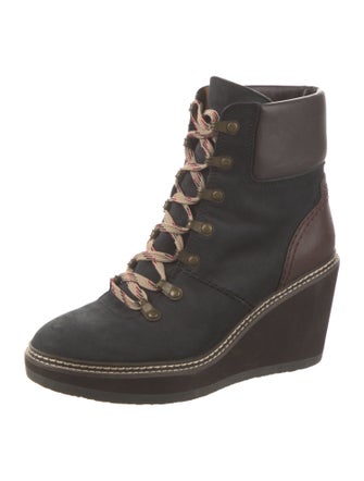 See by Chloé Suede Lace-Up Boots