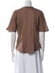 See by Chloé Tie Neck Short Sleeve Blouse