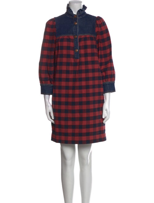 See by Chloé Plaid Print Knee-Length Dress
