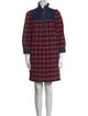See by Chloé Plaid Print Knee-Length Dress