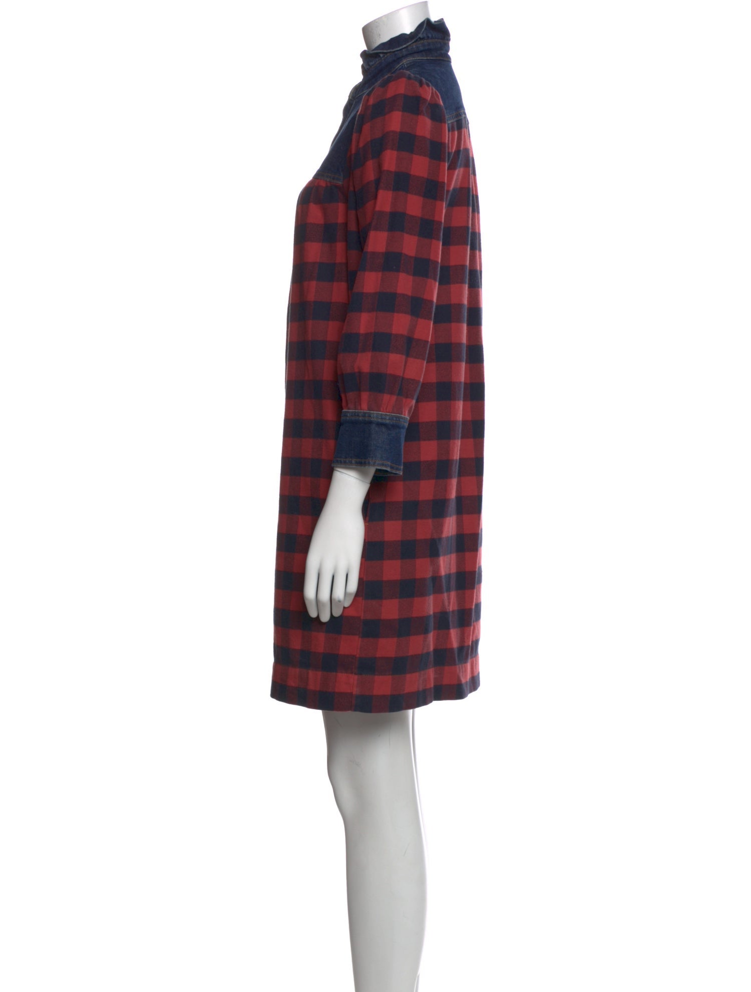 See by Chloé Plaid Print Knee-Length Dress