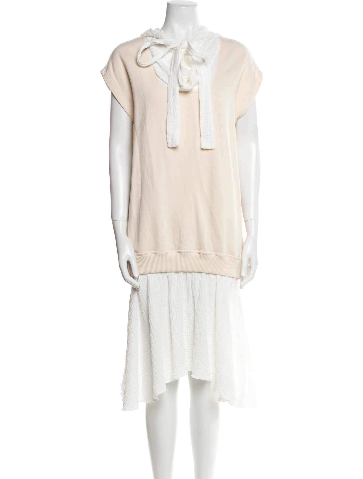 See by Chloé Crew Neck Midi Length Dress