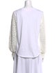 See by Chloé Lace Pattern Crew Neck Top