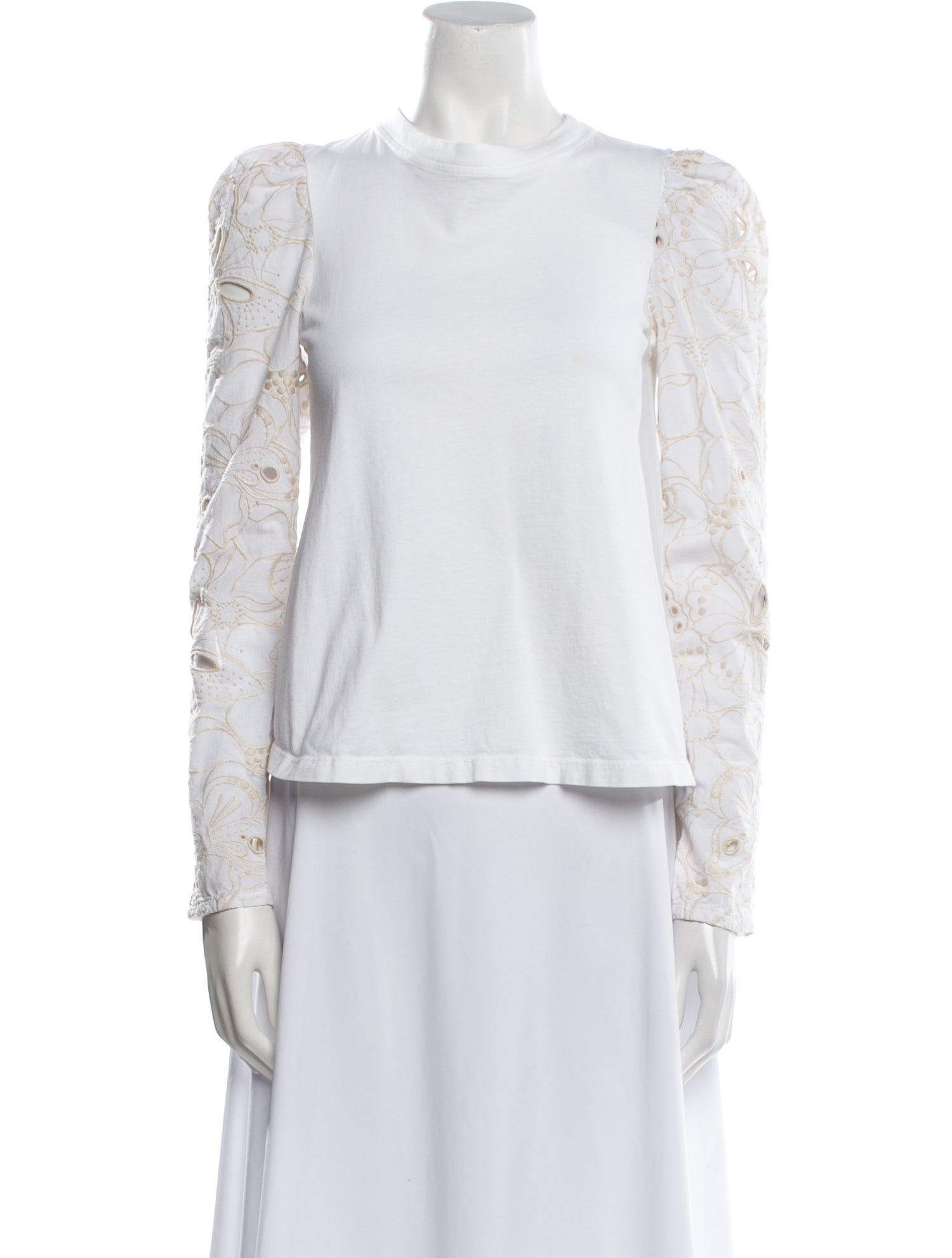 See by Chloé Crew Neck Long Sleeve Top