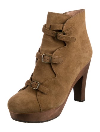 See by Chloé Suede Lace-Up Boots
