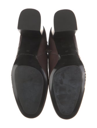 See by Chloé Leather Animal Print Chelsea Boots