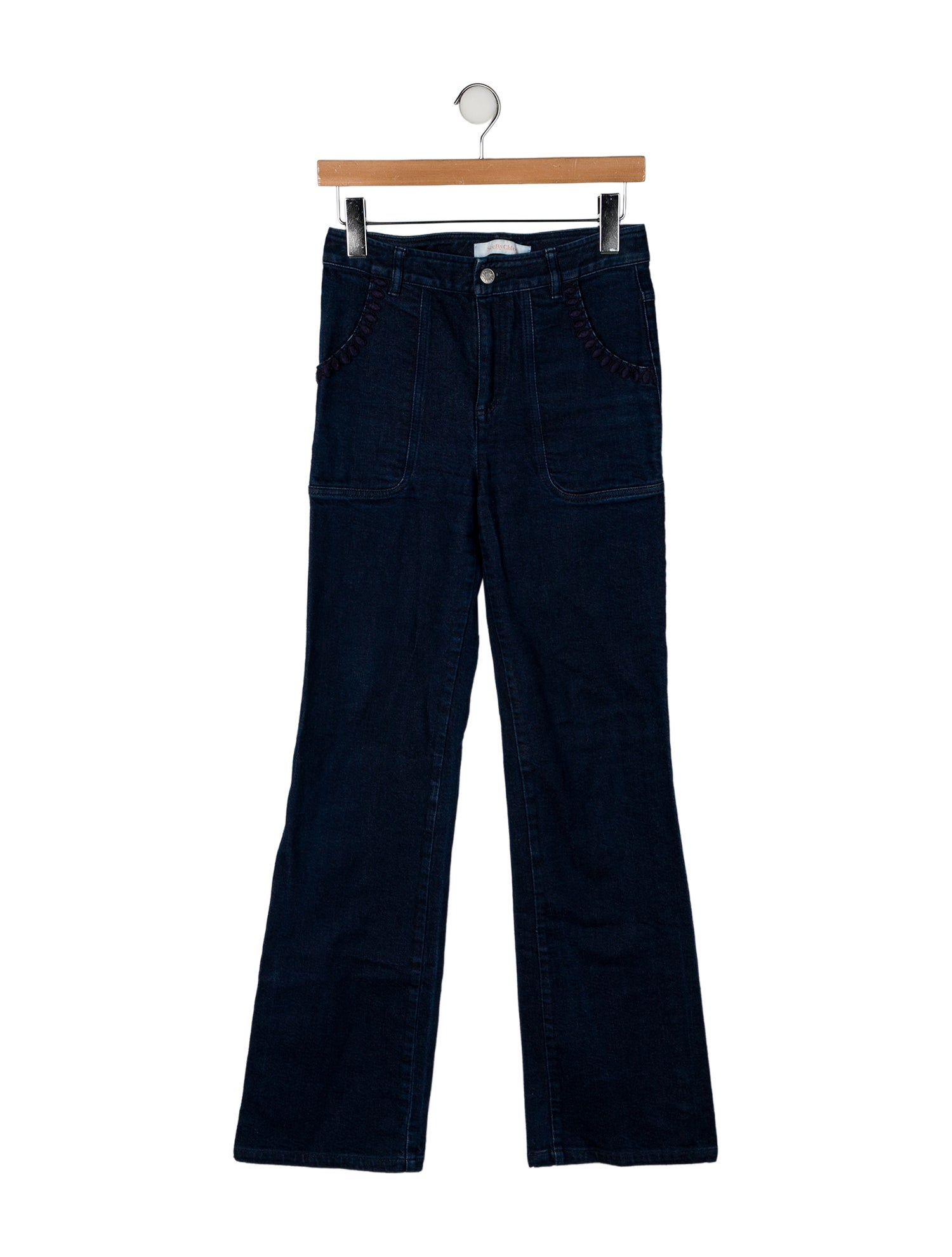 See by Chloé Mid-Rise Wide Leg Jeans