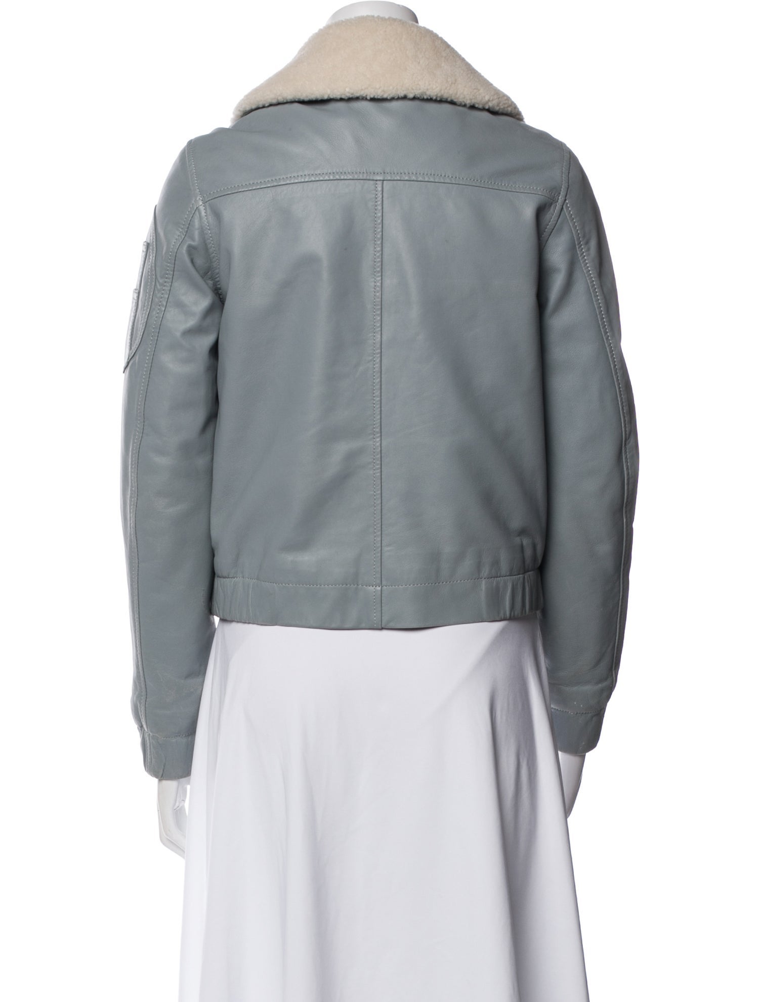 See by Chloé Leather Bomber Jacket
