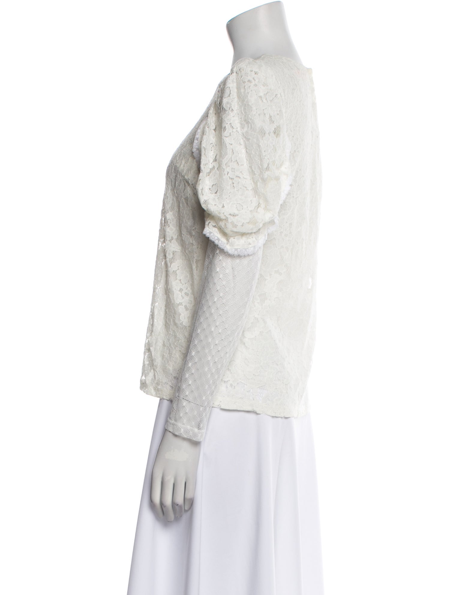 See by Chloé Crew Neck Long Sleeve Blouse