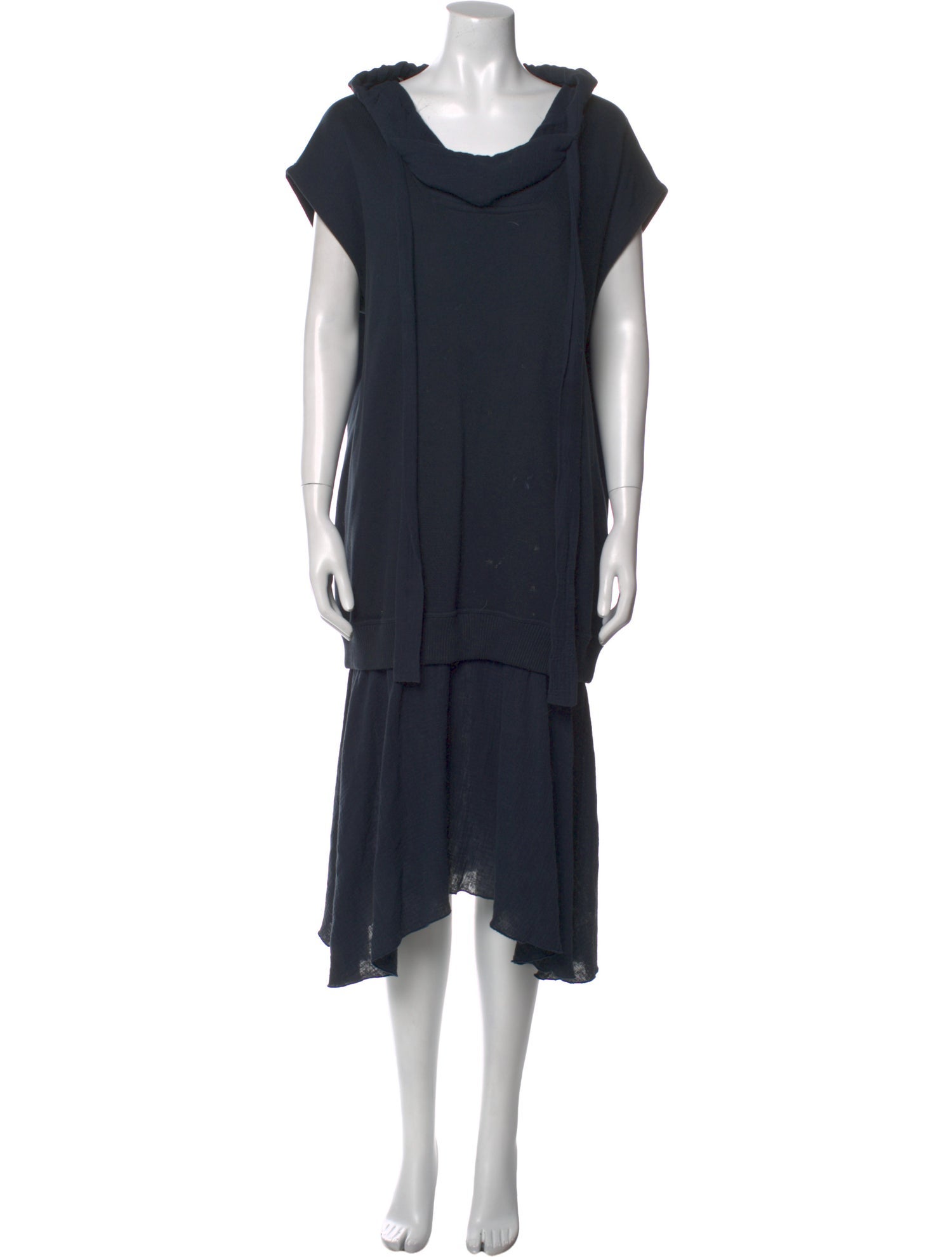 See by Chloé Cowl Neck Midi Length Dress