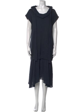 See by Chloé Cowl Neck Midi Length Dress