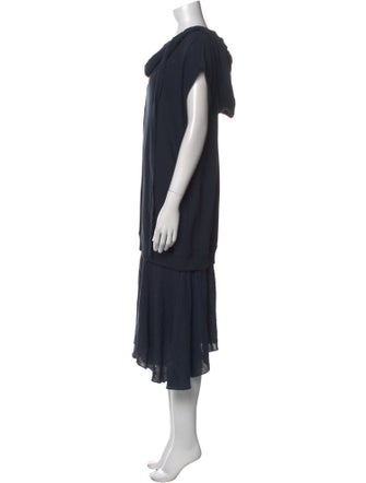 See by Chloé Cowl Neck Midi Length Dress