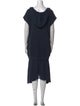 See by Chloé Cowl Neck Midi Length Dress