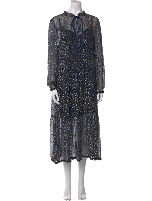 See by Chloé Silk Midi Length Dress