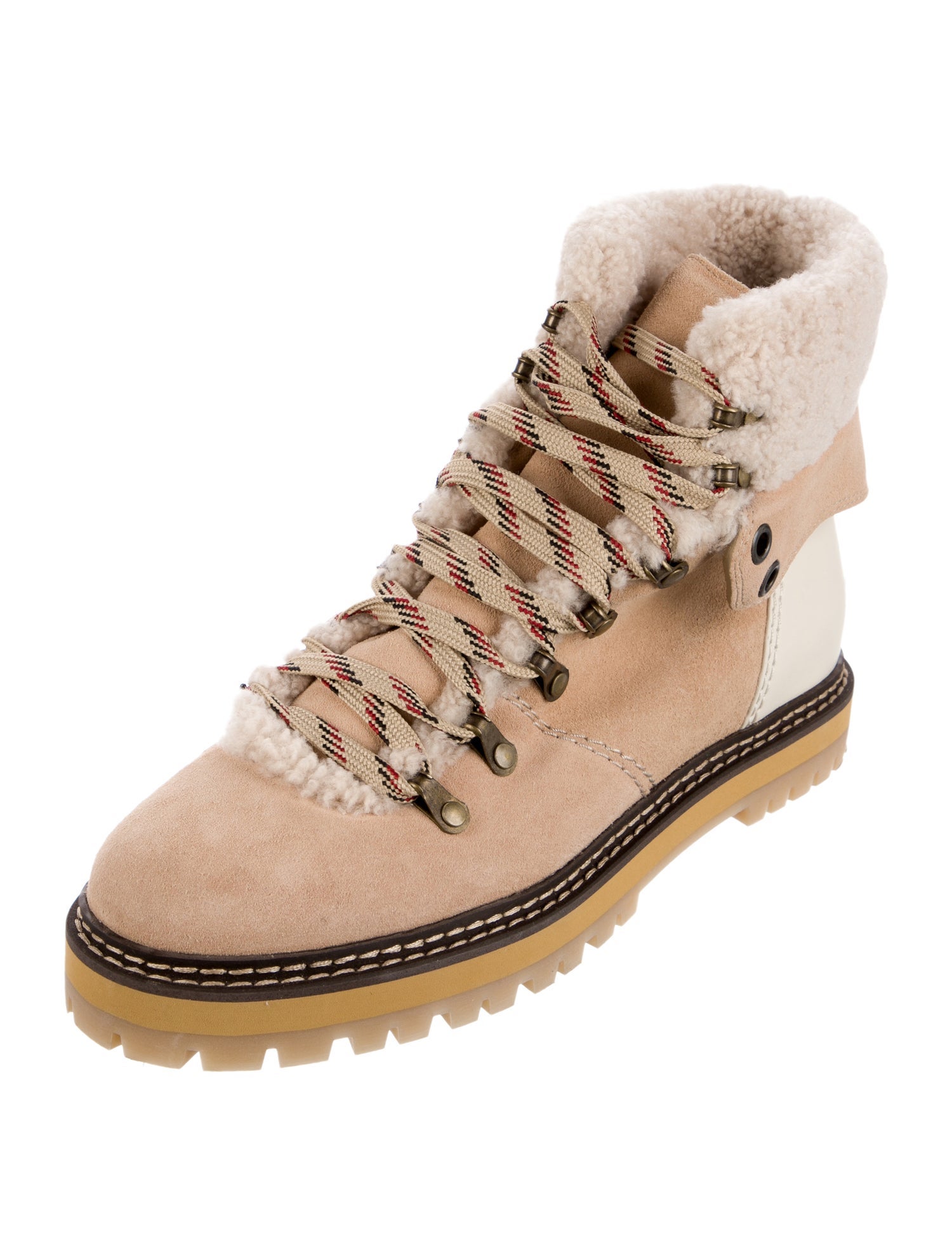 See by Chloé Suede Lace-Up Boots