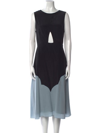 See by Chloé Silk Midi Length Dress