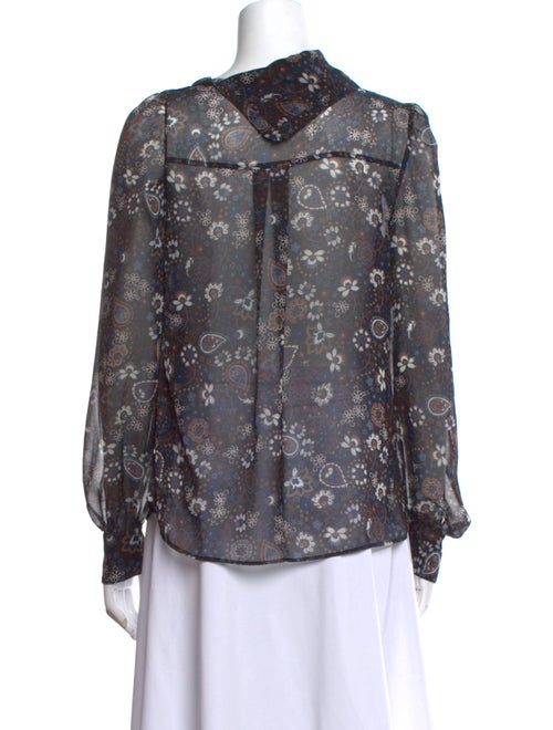 See by Chloé Floral Print Cowl Neck Blouse