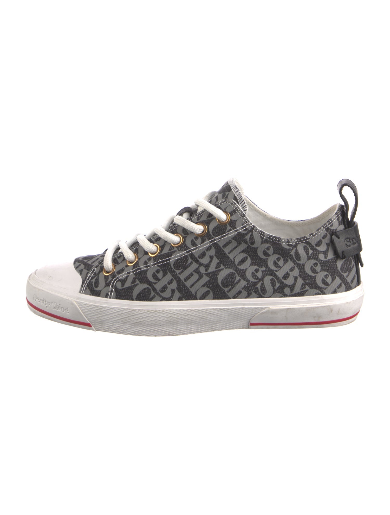 See by Chloé Denim Printed Sneakers
