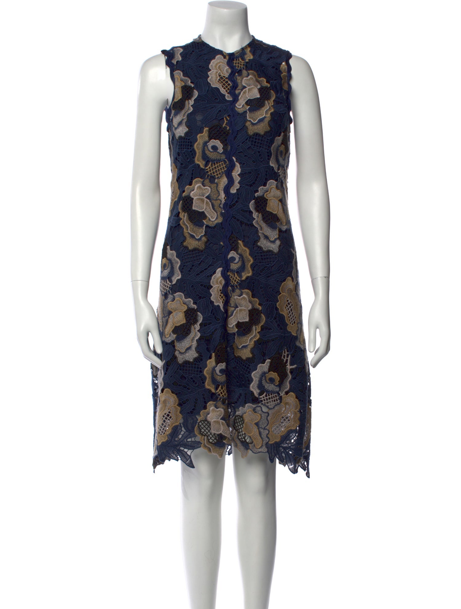 See by Chloé Lace Pattern Knee-Length Dress