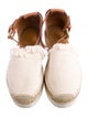 See by Chloé Canvas Raw-Edge Trim Espadrilles