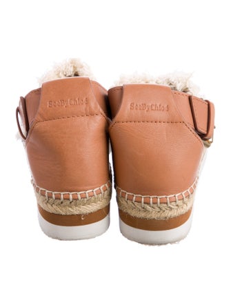 See by Chloé Canvas Raw-Edge Trim Espadrilles