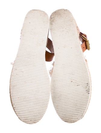 See by Chloé Canvas Raw-Edge Trim Espadrilles