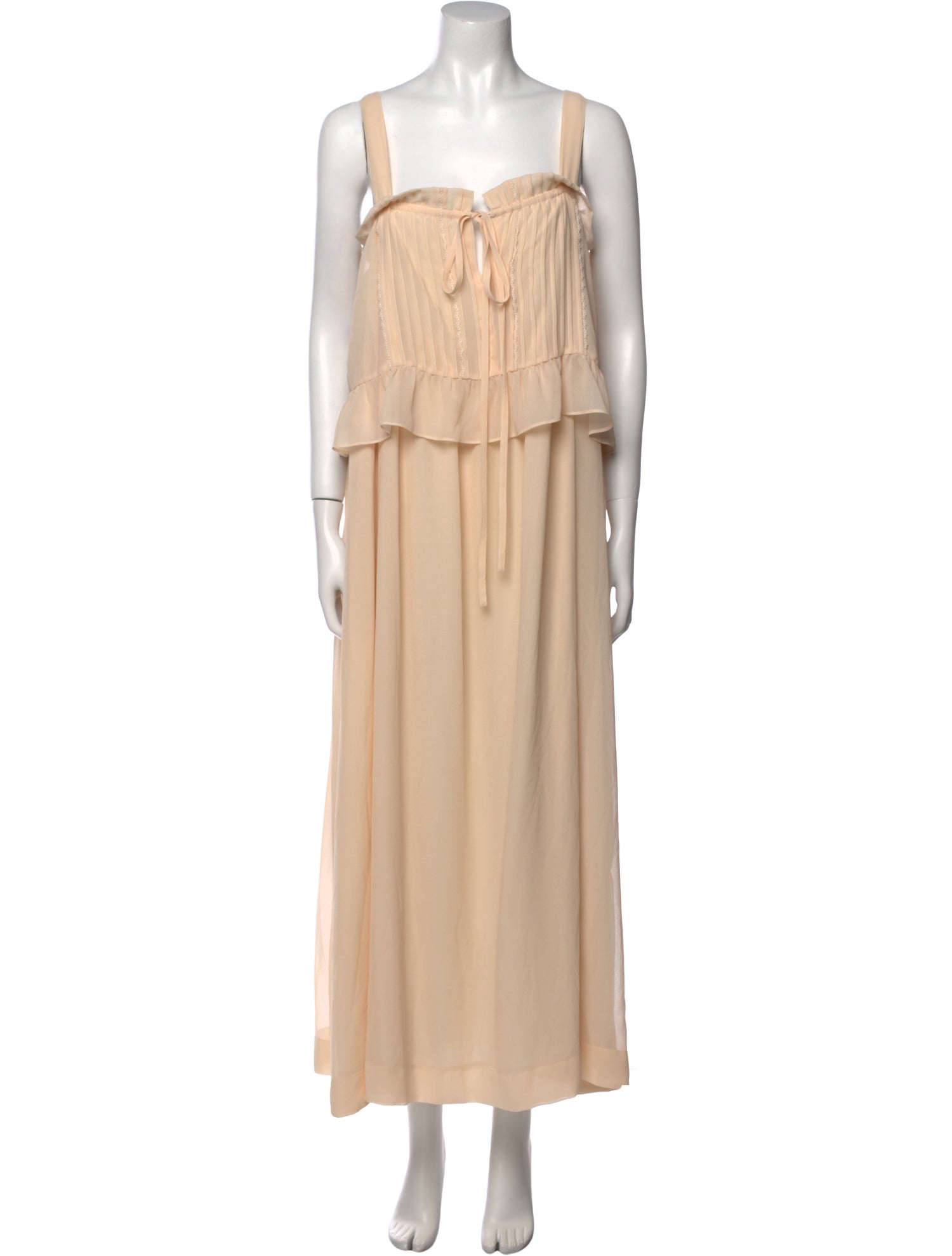 See by Chloé Square Neckline Long Dress