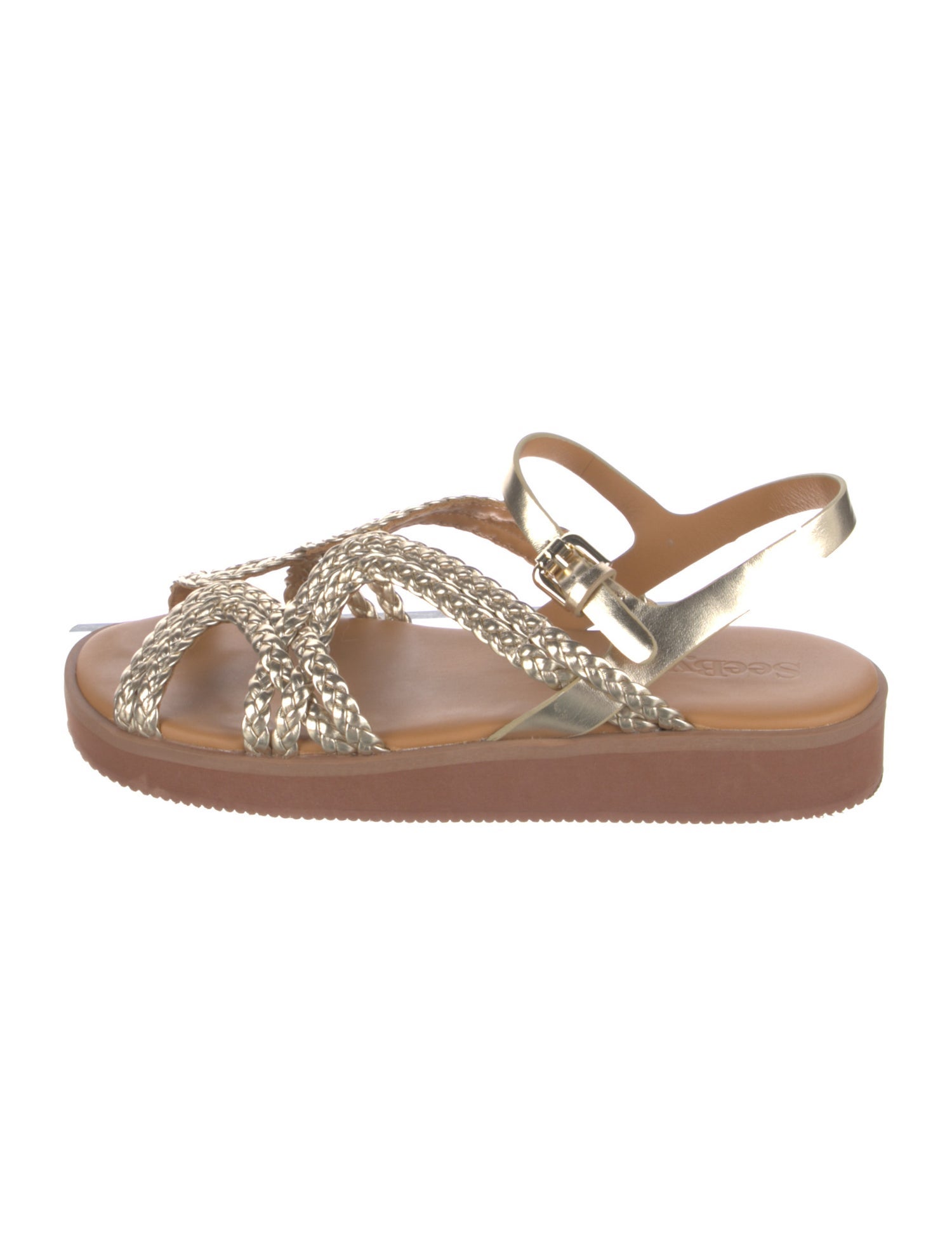 See by Chloé Leather Slingback Sandals
