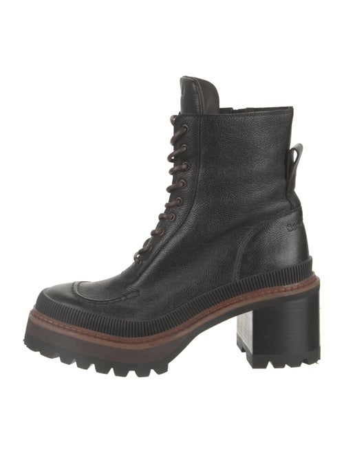 See by Chloé Leather Combat Boots