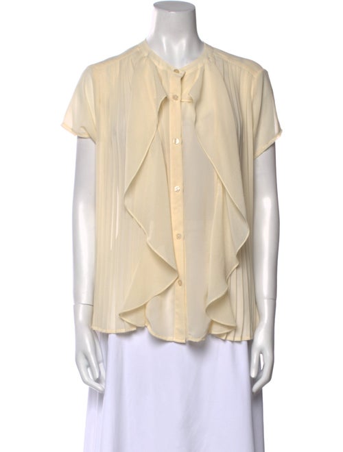 See by Chloé Crew Neck Short Sleeve Blouse