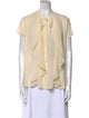 See by Chloé Crew Neck Short Sleeve Blouse