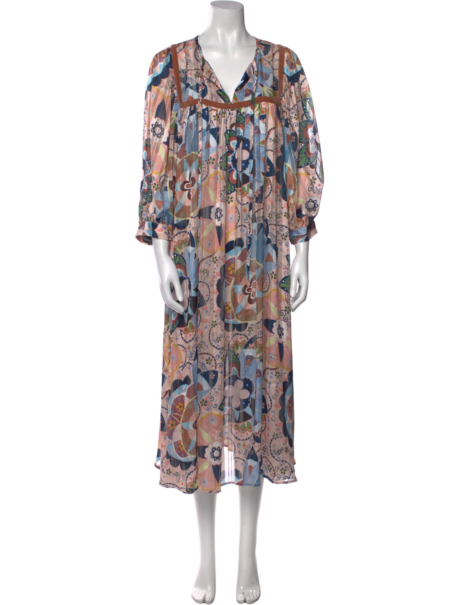 See by Chloé Floral Print Long Dress